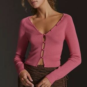 Maeve by Anthropologie Isabella Cropped Cardigan